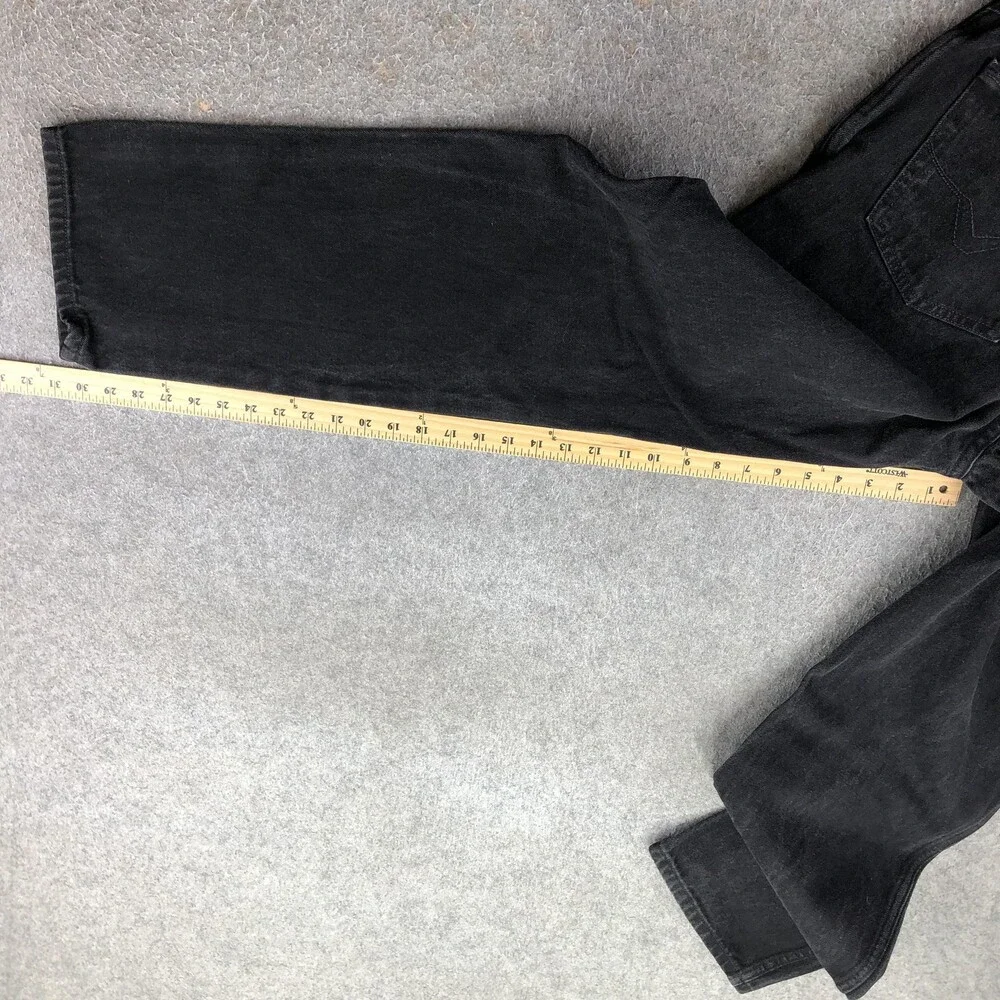 Harley-Davidson Jeans Mens 33x30 Black Charcoal Wash Regular Straight Denim